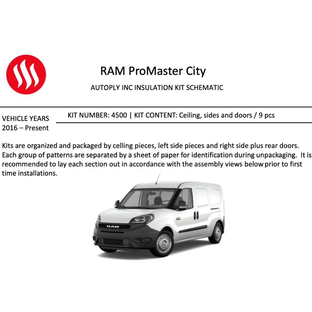 ProMaster City 9 pc kit - 0.5 black AW ProMaster City 9 pc kit - 0.5 black AW